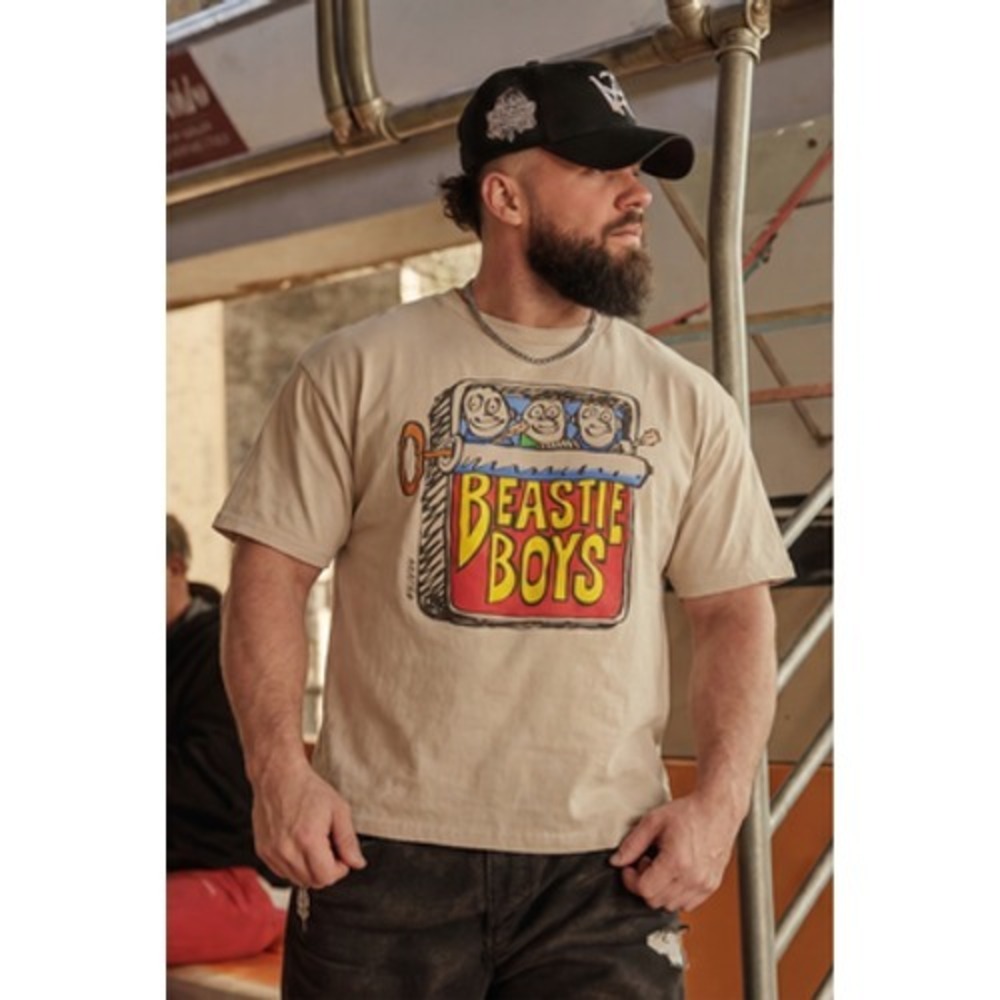 Vintage Beastie Boys Shirt Mens 3XL Beige Sardine Can Graphic Tee Top 2000s